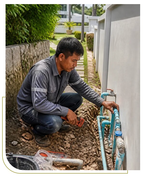 Подключение воды на Пхукете для клиентов из Каменска-Уральского под ключ